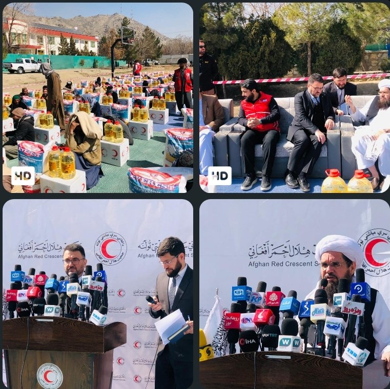 توضع کمک هاي غذايي برای 250 خانواده نیازمند در کابل